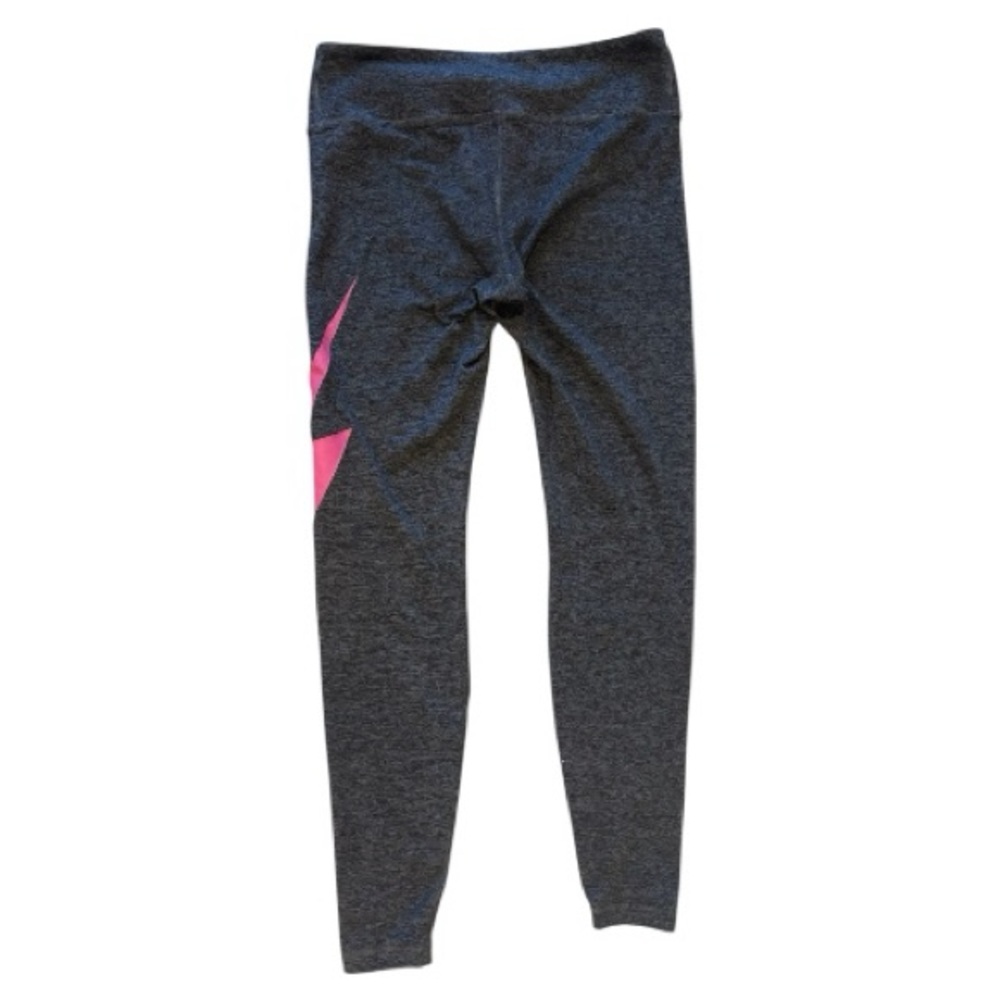 Aviator Nation Charcoal High-Waist Leggings with Pink Bolt - Picture 6 of 11